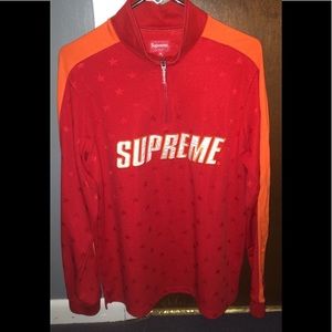 Supreme track half zip up
